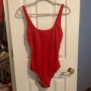 J.Crew Red One Piece Swimsuit
